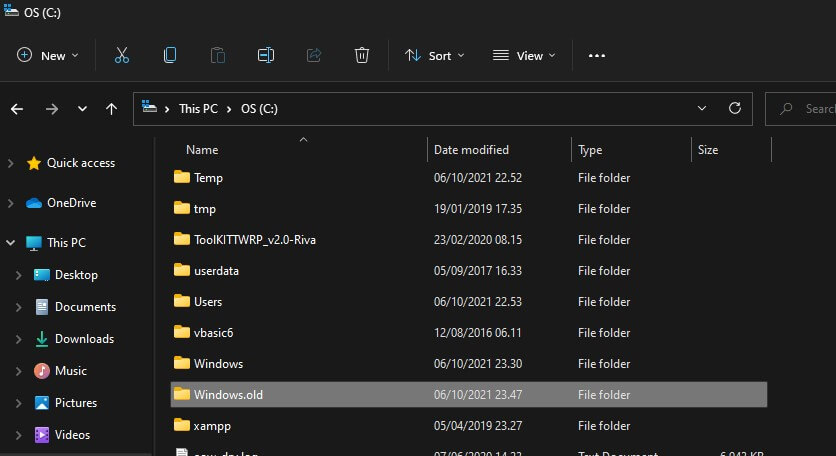 Cara Menghapus Windows Old Di Windows Dengan Mudah