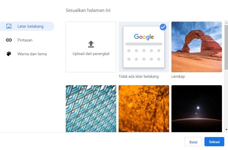 Cara Mengganti Tema Google Chrome Dengan Gambar Sendiri