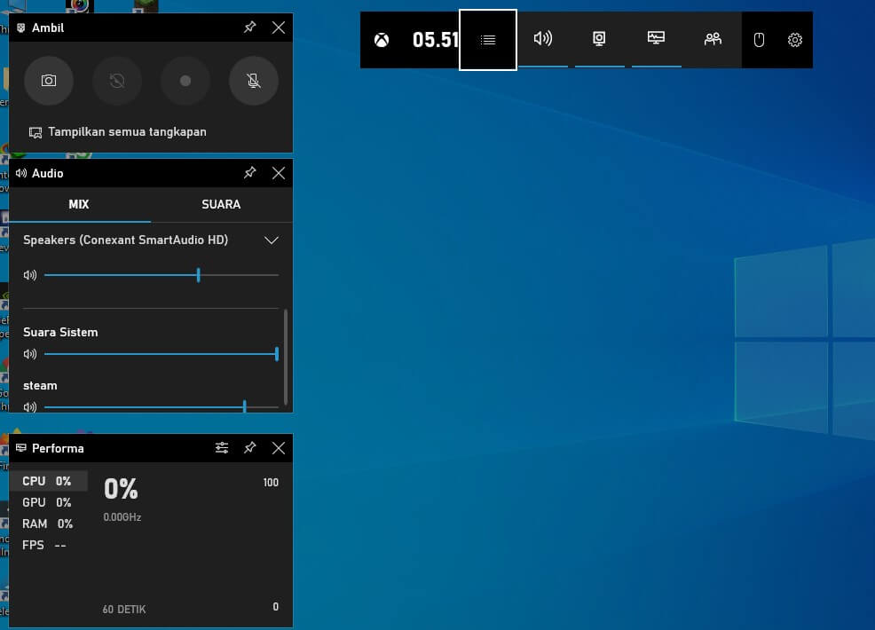 Windows Game bar