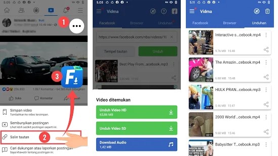 Cara Download Video Facebook Tanpa Aplikasi & Dengan Aplikasi