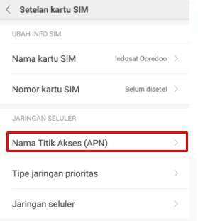 setting apn xiaomi